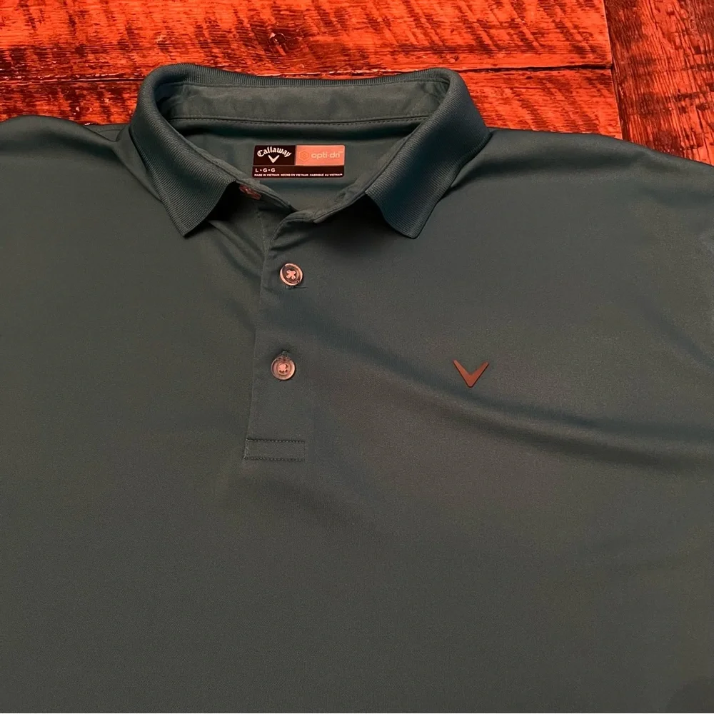 EUC Callaway Golf Shirt Opti Dry Sz Large 🔥 ⛳️ - Picture 3 of 8